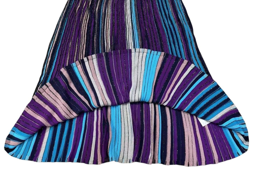 Handmade Italian Viscose Long Dress: Metalic Print Sicilian Style Occasional dress Wedding