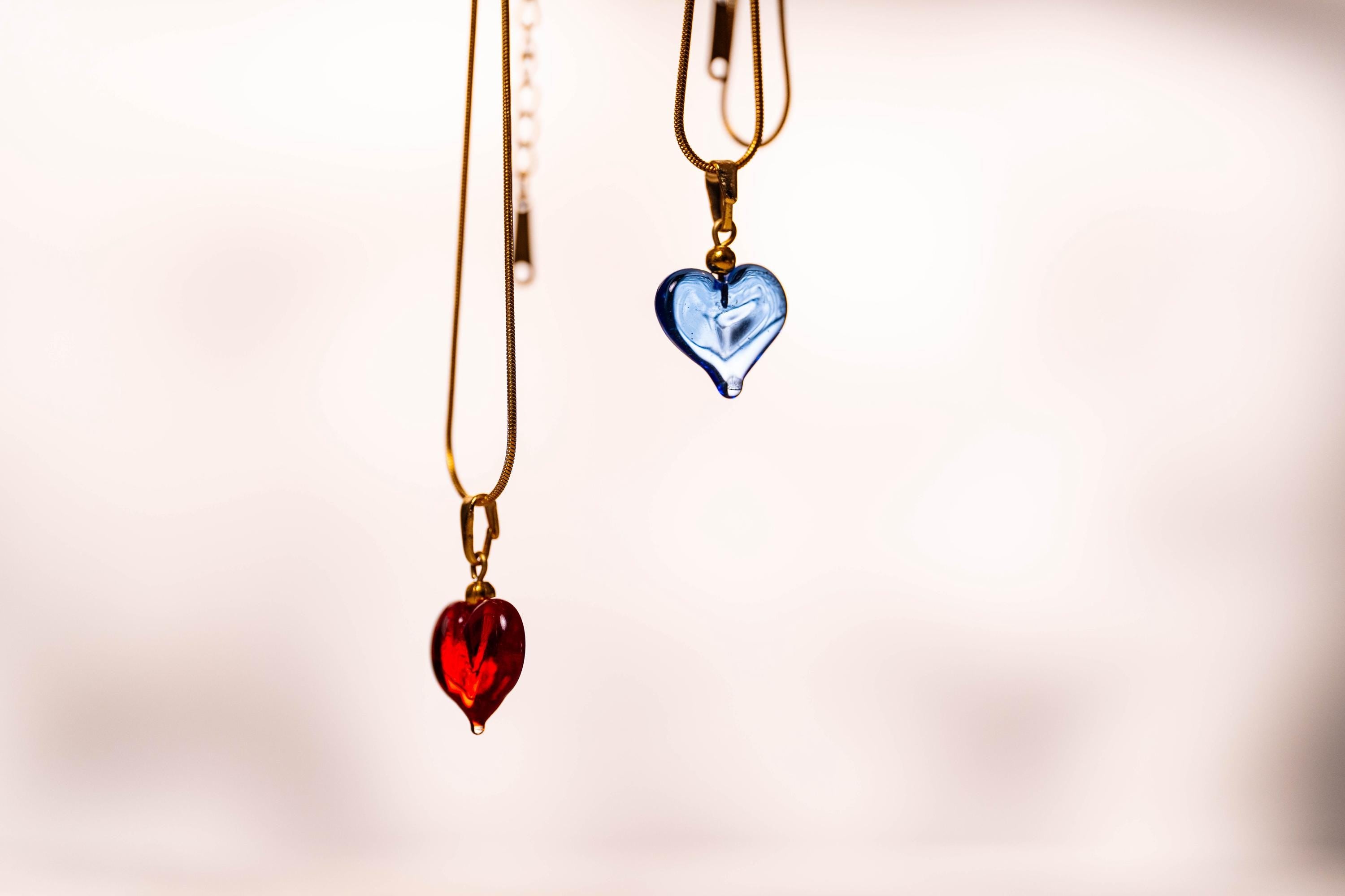 Gold plated Murano Glass Mini Heart Necklace by I Love Murano, Murano Glass Heart, Murano Glass Jewelry, Murano Glass Necklace