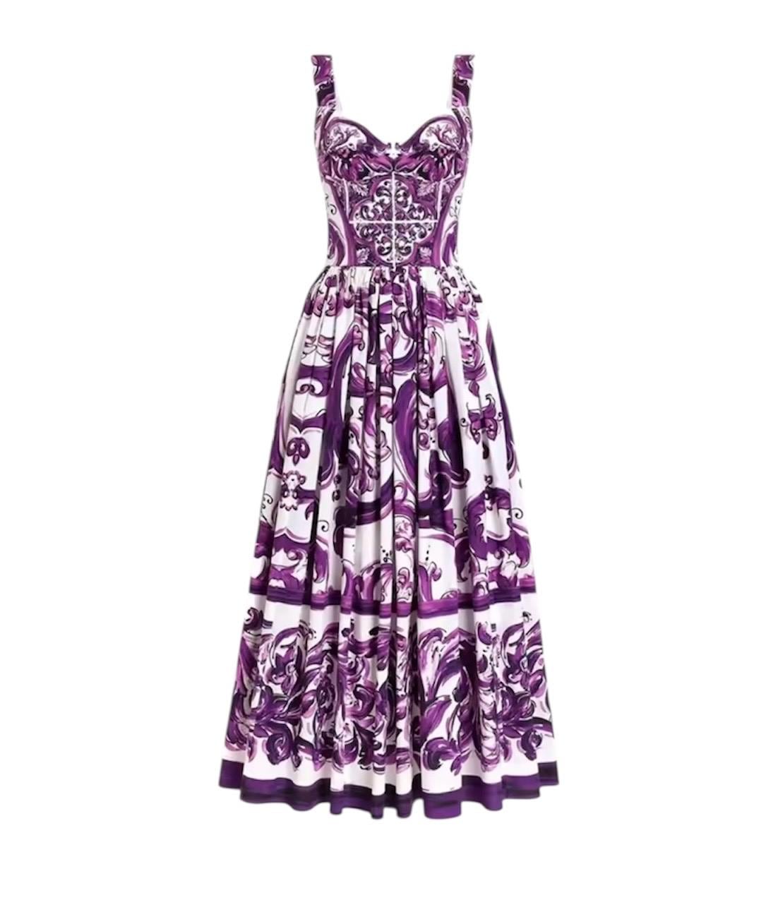 Handmade Italian Cotton Dress: Majolica Print Sicilian Style
