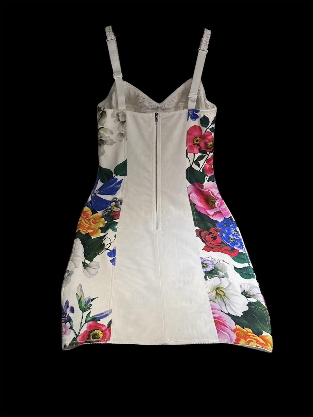 Floral Print Calf-Length Summer Dress: Roses & Peonies
