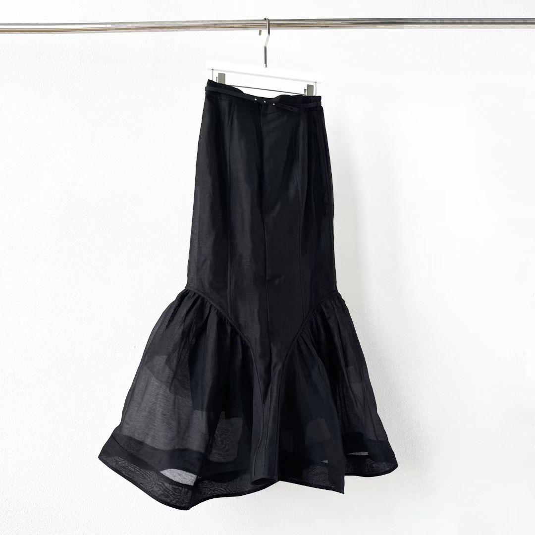 Handmade Italian Linen Silk Dress Set: Black color with crystals Wedding Occasion