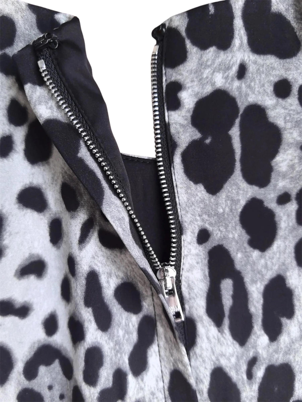 Italian Designer Leopard print long sleeve dress, occasional dress