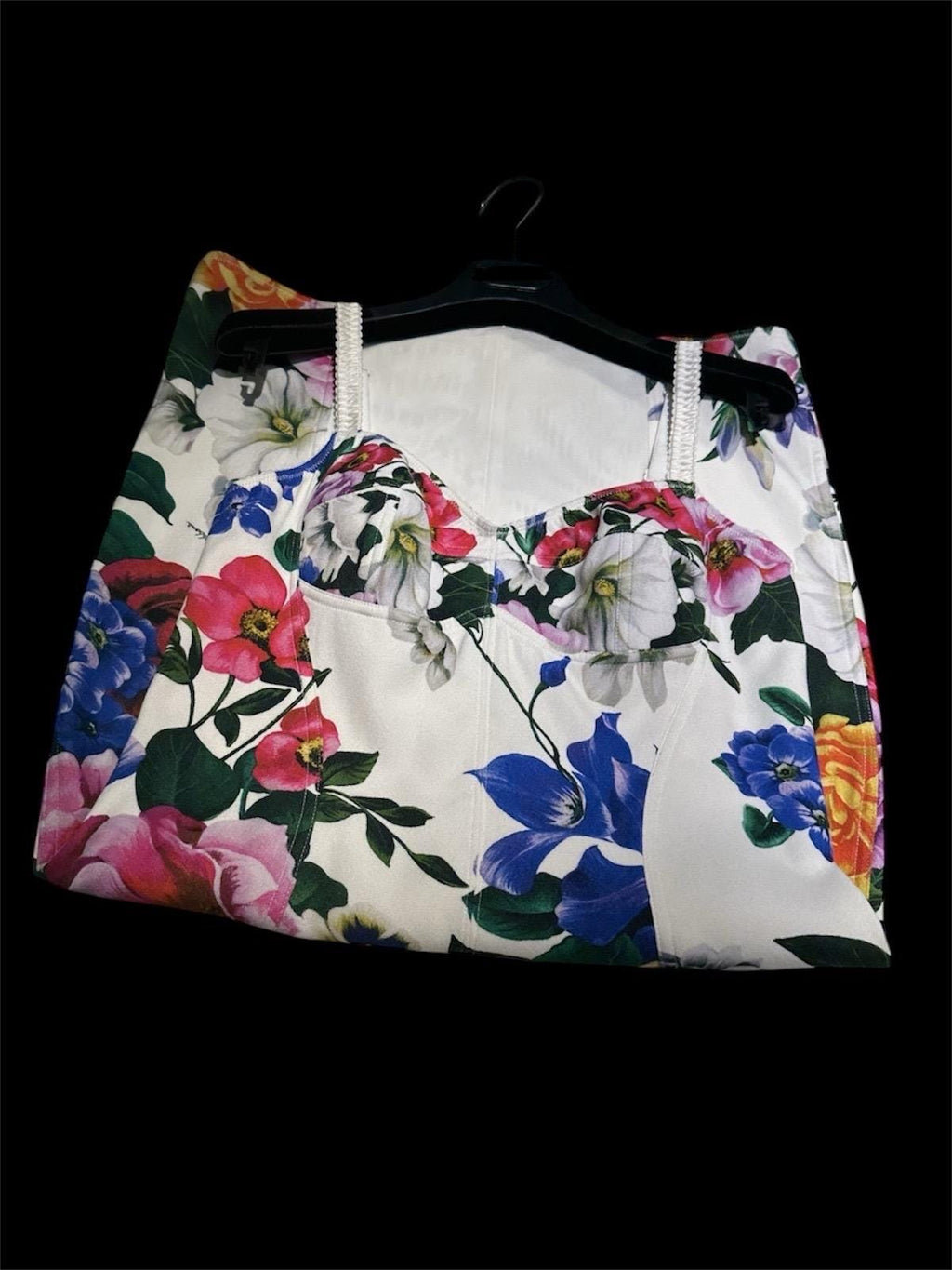 Floral Print Calf-Length Summer Dress: Roses & Peonies