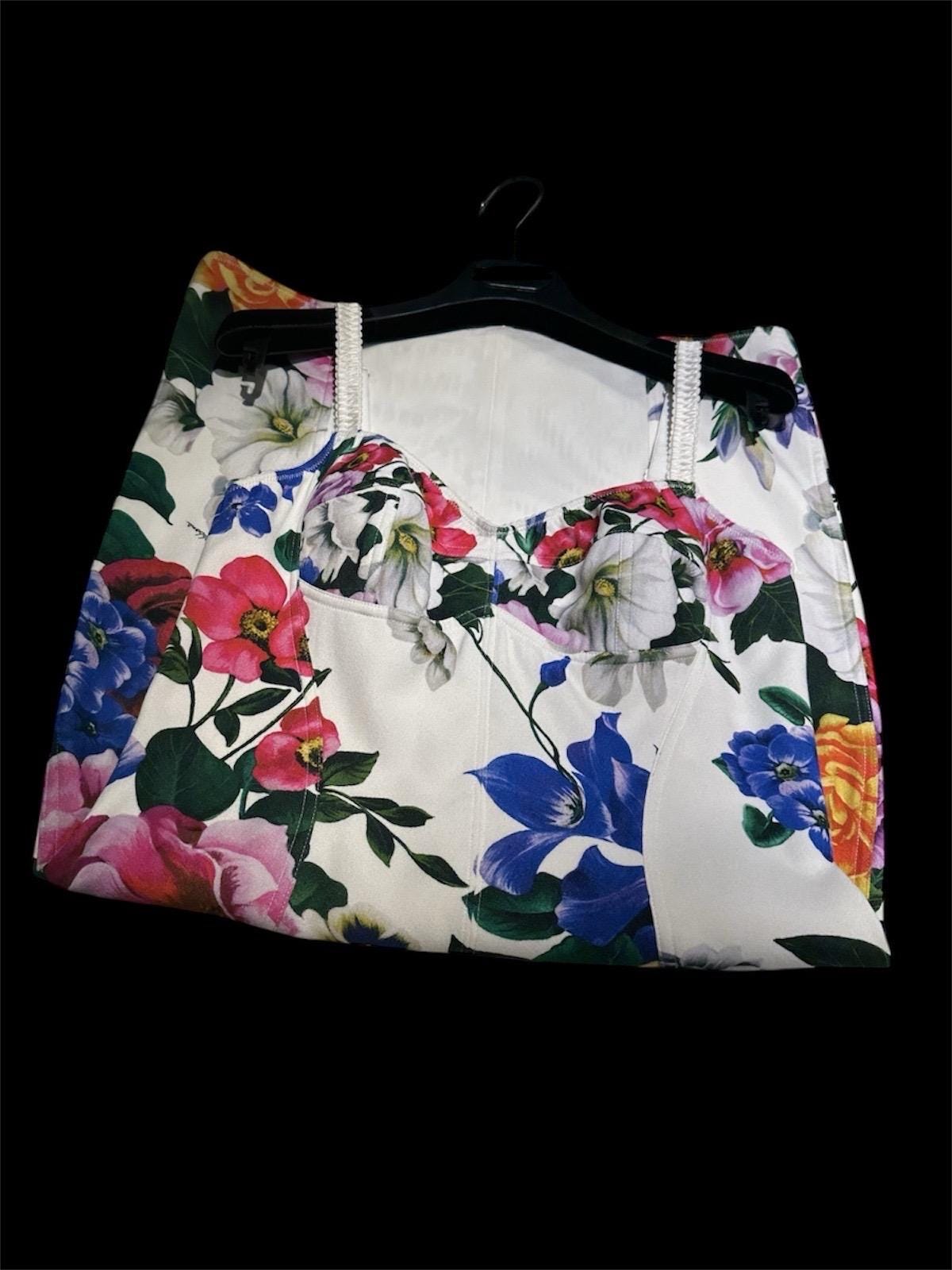 Floral Print Calf-Length Summer Dress: Roses & Peonies