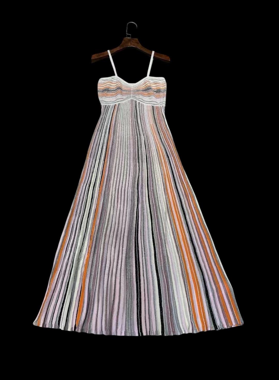 Handmade Italian Viscose Long Dress: Metalic Print Sicilian Style Occasional dress Wedding